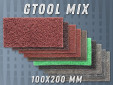 фото Мининаборы GTOOL из нетканого абразивного материала TEX ROLLS, зерно Mix