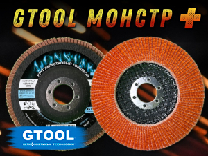 фото Круг лепестковый торцевой GTOOL MONSTER+, зерно Р60